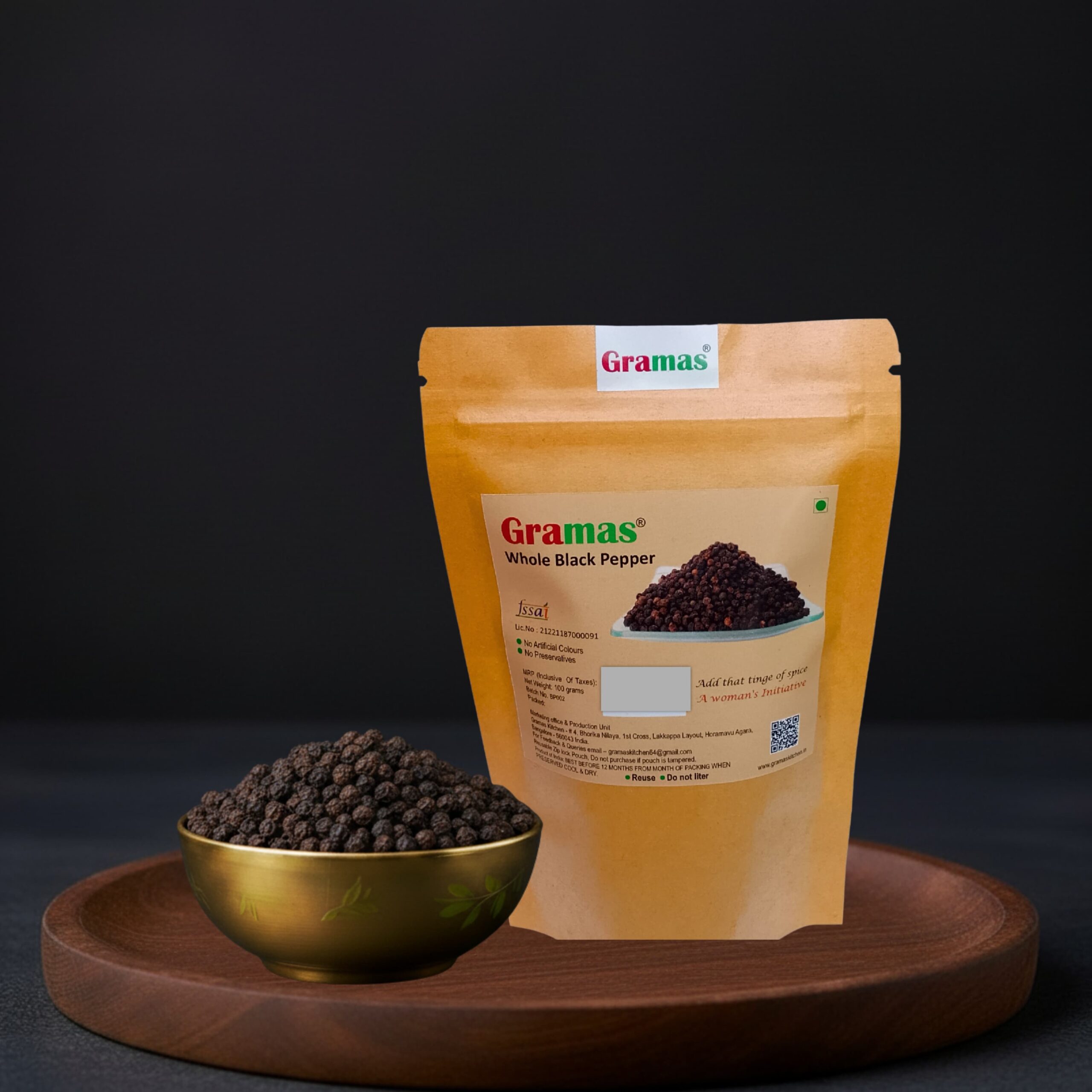 Whole Black Pepper
